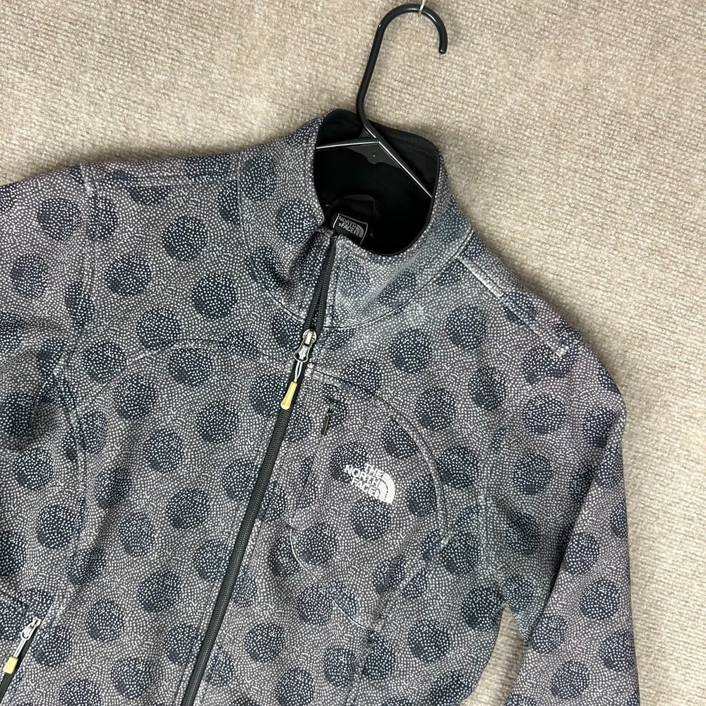 The North Face Windwall Jacket Womens M Multicolor Polka Dot Stretch Full Zip